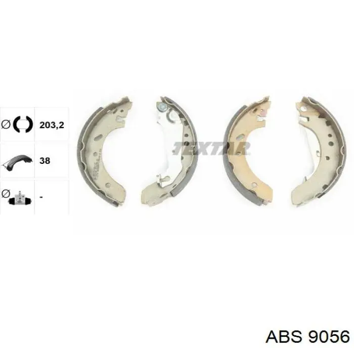 Sapatas do freio traseiras de tambor ABS 9056 preço, a partir de 31,57 USD