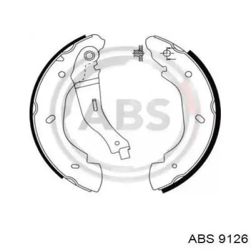 Sapatas do freio traseiras de tambor ABS 9126 preço, a partir de 44,00 USD