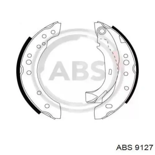 Sapatas do freio traseiras de tambor ABS 9127 preço, a partir de 32,96 USD