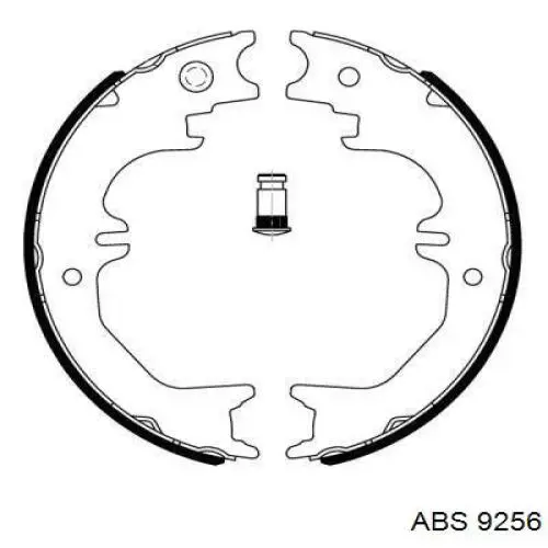 Compre 9256 ABS Sapatas do freio de estacionamento