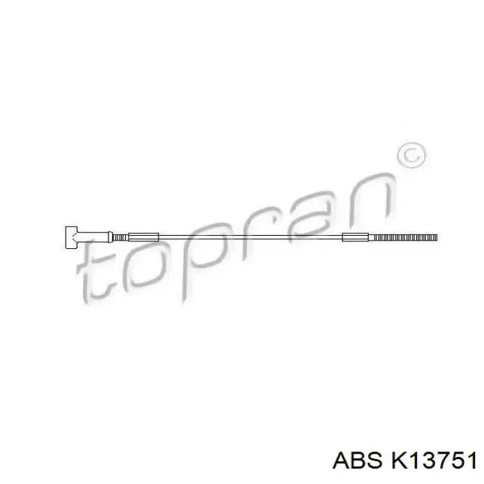 Cabo do freio de estacionamento dianteiro ABS K13751 preço, a partir de 8,29 USD