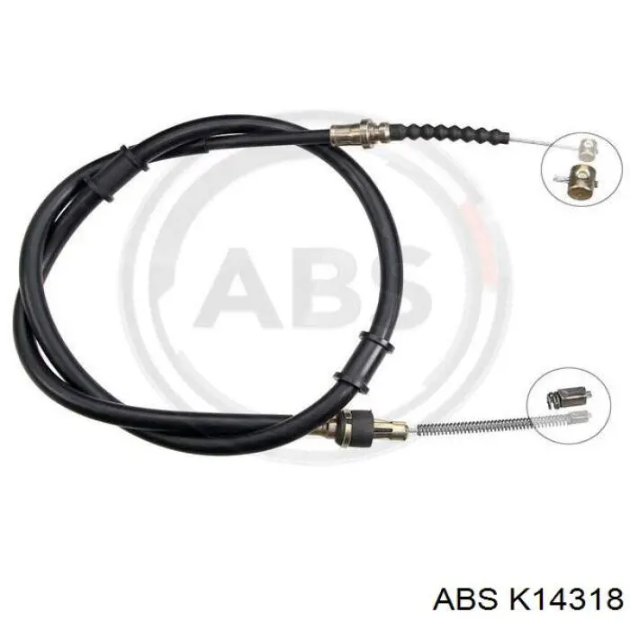 Compre K14318 ABS Cabo do freio de estacionamento traseiro direito