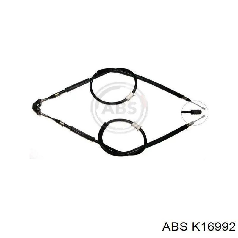 Compre K16992 ABS Cabo traseiro direito/esquerdo do freio de estacionamento