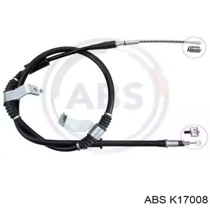 Cabo do freio de estacionamento traseiro esquerdo ABS K17008 preço, a partir de 22,51 USD
