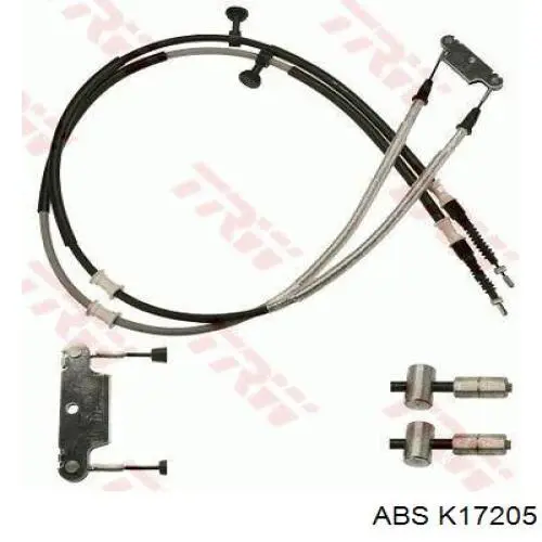 Compre K17205 ABS Cabo traseiro direito/esquerdo do freio de estacionamento