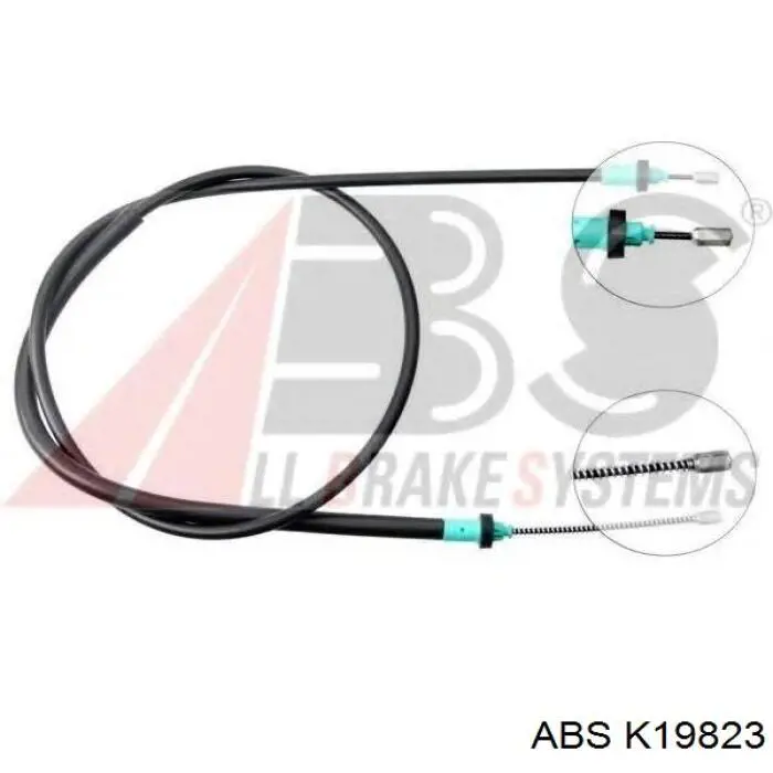 Cabo do freio de estacionamento traseiro esquerdo ABS K19823 preço, a partir de 15,75 USD