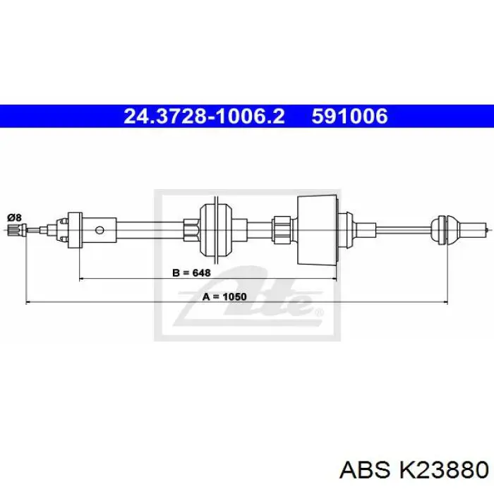 Compre K23880 ABS Cabo de embraiagem
