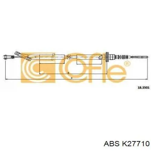 Compre K27710 ABS Cabo de embraiagem