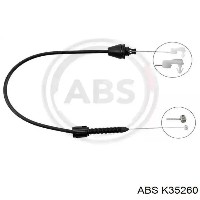 Cabo/pedal de gás (de acelerador) ABS K35260 preço, a partir de 19,12 USD