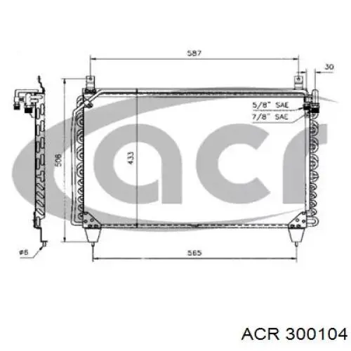 Compre A126830287064 Mercedes Radiador de aparelho de ar condicionado