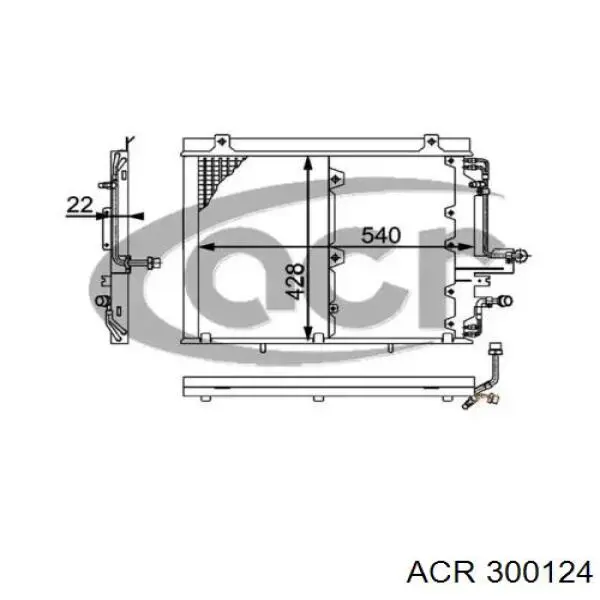 Compre A1248301570 Mercedes Radiador de aparelho de ar condicionado