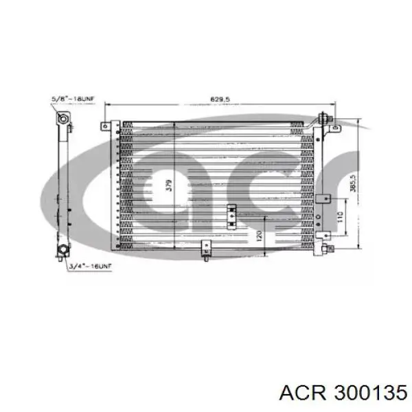 Radiador de aparelho de ar condicionado ACR 300135 preço, a partir de 114,87 USD
