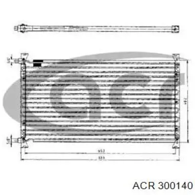Radiador de aparelho de ar condicionado ACR 300140 preço, a partir de 113,37 USD