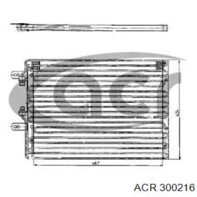 Radiador de aparelho de ar condicionado para Lancia Delta I 831AB0