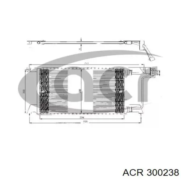 Radiador de aparelho de ar condicionado Chrysler Voyager I ES 
