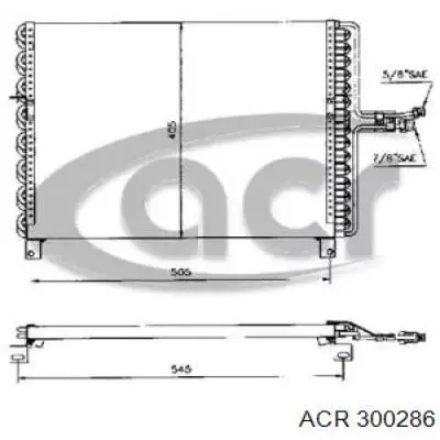 Compre 300286 ACR Radiador de aparelho de ar condicionado