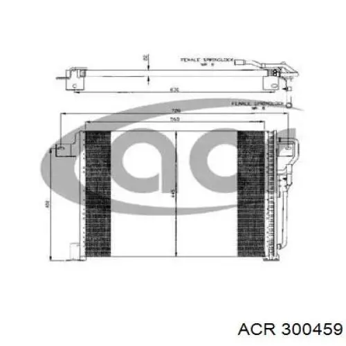 Compre 83403 Chrysler Radiador de aparelho de ar condicionado