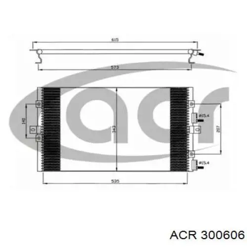 Compre 300606 ACR Radiador de aparelho de ar condicionado