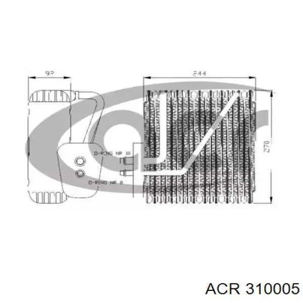 7M2820103 VAG Vaporizador de aparelho de ar condicionado