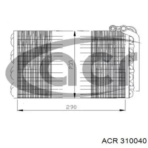 Vaporizador de aparelho de ar condicionado para Peugeot 405 I 15B
