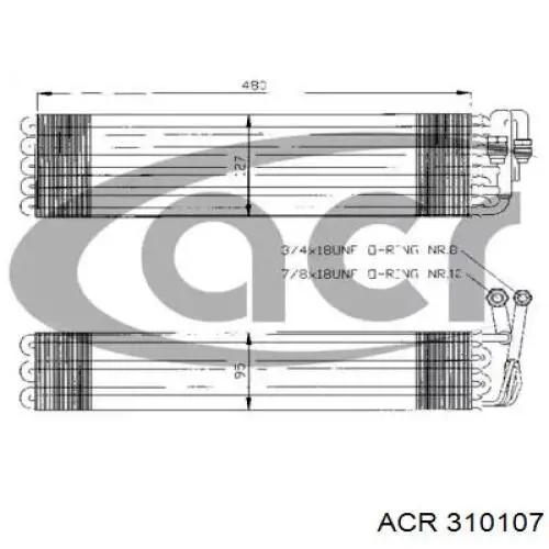 Vaporizador de aparelho de ar condicionado Mercedes E  W123