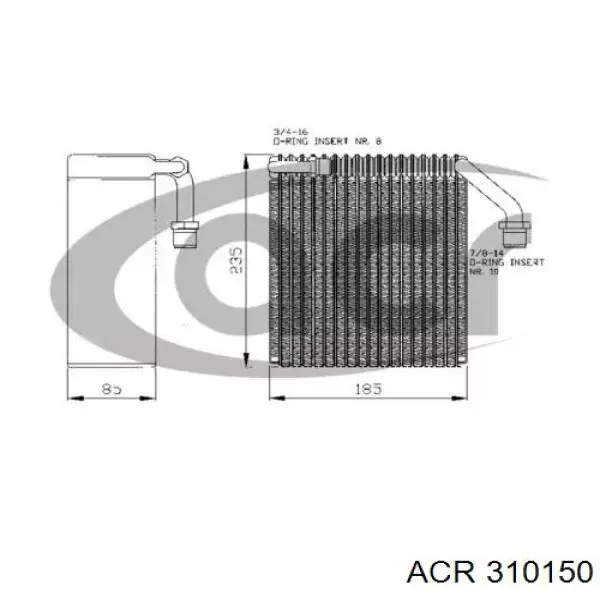 Compre 310150 ACR Vaporizador de aparelho de ar condicionado