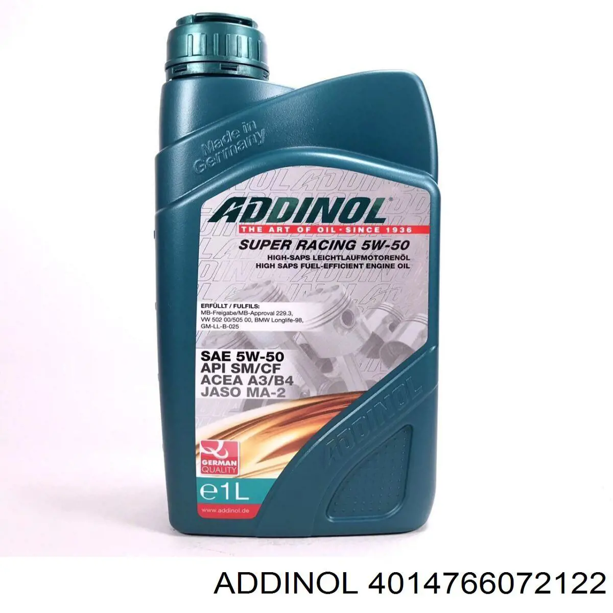 Óleo para motor 4014766072122 Addinol