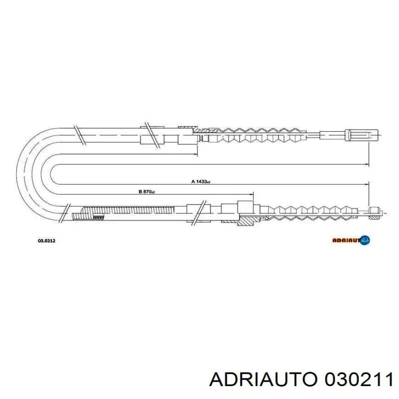 Compre 030211 Adriauto Cabo traseiro direito/esquerdo do freio de estacionamento