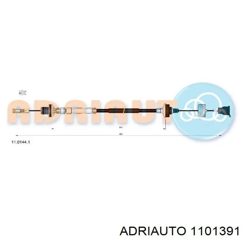 1101391 Adriauto Cabo de embraiagem