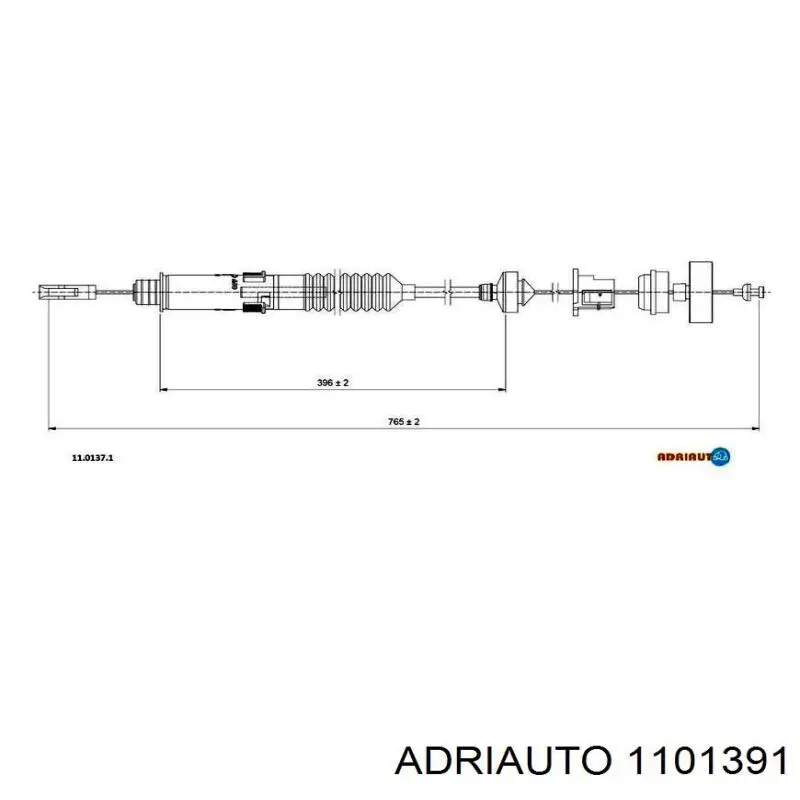Cabo de embraiagem Adriauto 1101391 preço, a partir de 36,18 USD