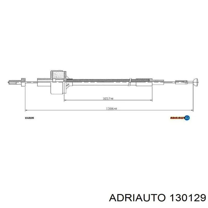 Cabo de embraiagem Adriauto 130129 preço, a partir de 17,16 USD