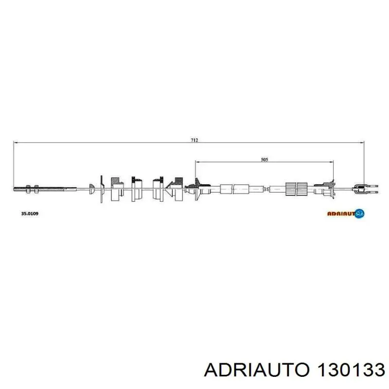 Cabo de embraiagem Adriauto 130133 preço, a partir de 11,59 USD