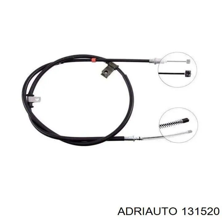 Cabo de acionamento de velocímetro 131520 Adriauto