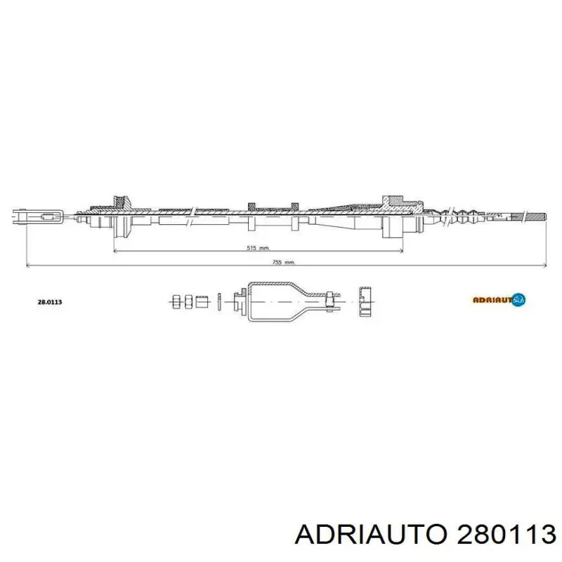 Compre 280113 Adriauto Cabo de embraiagem