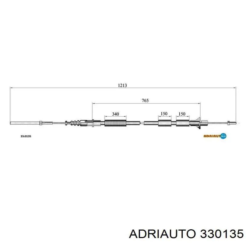330135 Adriauto Cabo de embraiagem