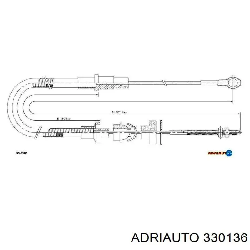 Compre 330136 Adriauto Cabo de embraiagem