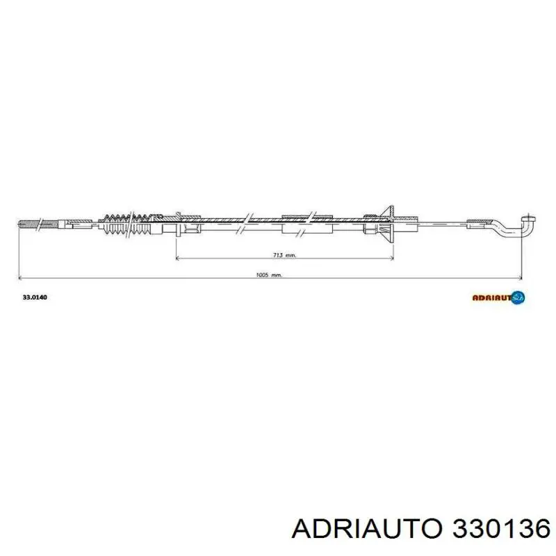 330136 Adriauto Cabo de embraiagem