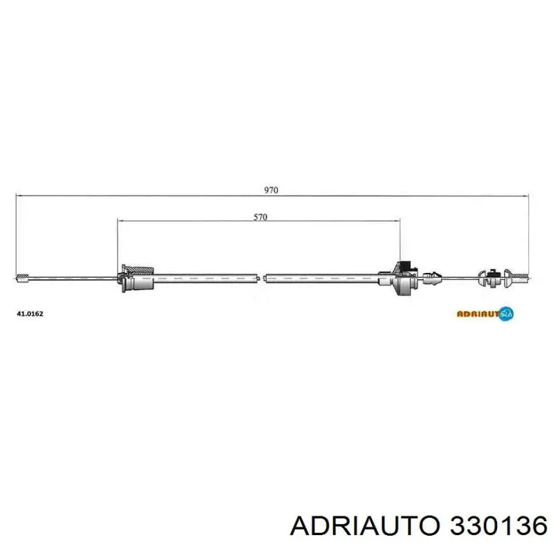 Cabo de embraiagem 330136 Adriauto