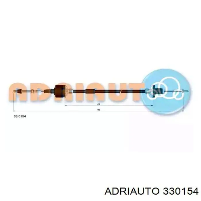330154 Adriauto Cabo de embraiagem