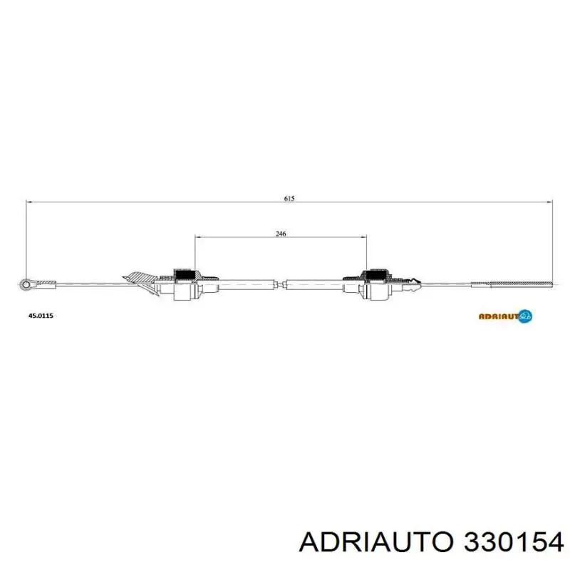 Cabo de embraiagem Adriauto 330154 preço, a partir de 11,76 USD