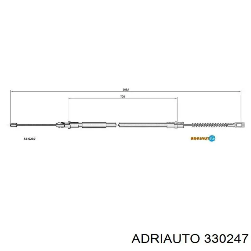 Cabo do freio de estacionamento traseiro esquerdo Adriauto 330247 preço, a partir de 6,51 USD
