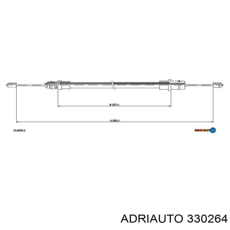 Cabo do freio de estacionamento traseiro esquerdo Adriauto 330264 preço, a partir de 7,52 USD
