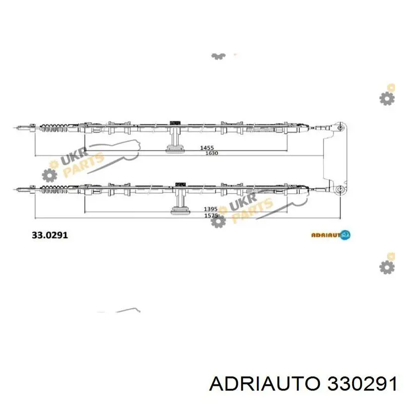 Cabo traseiro direito/esquerdo do freio de estacionamento Adriauto 330291 preço, a partir de 40,42 USD