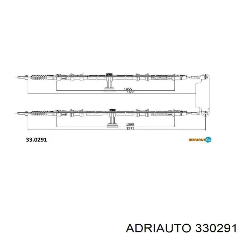 330291 Adriauto Cabo traseiro direito/esquerdo do freio de estacionamento