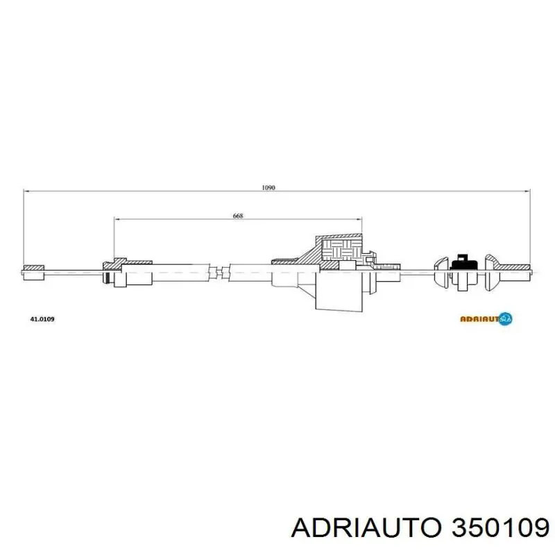 Compre 350109 Adriauto Cabo de embraiagem