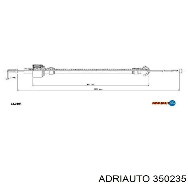Cabo do freio de estacionamento traseiro esquerdo Adriauto 350235 preço, a partir de 13,91 USD