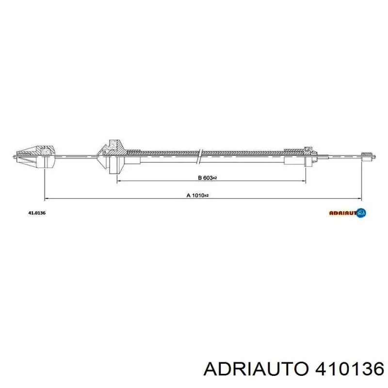 410136 Adriauto Cabo de embraiagem