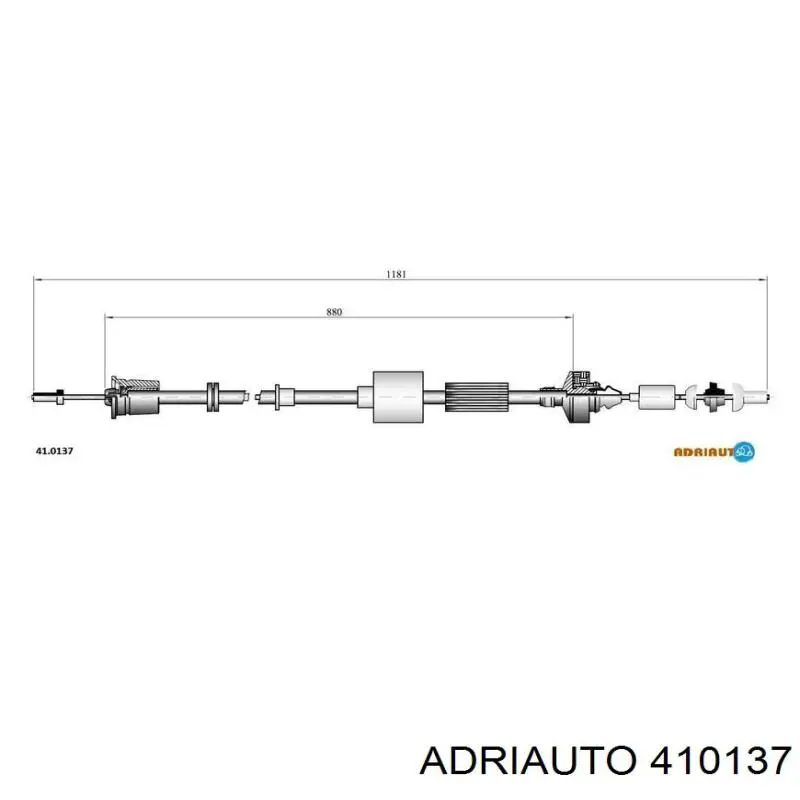 410137 Adriauto Cabo de embraiagem