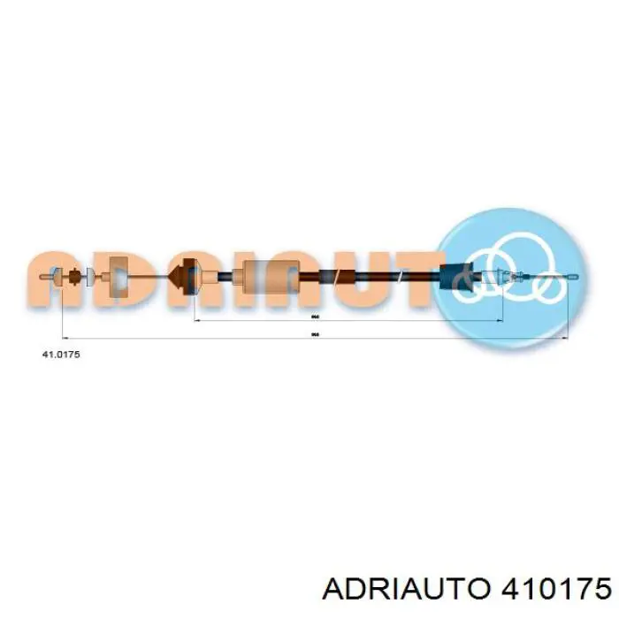 410175 Adriauto Cabo de embraiagem