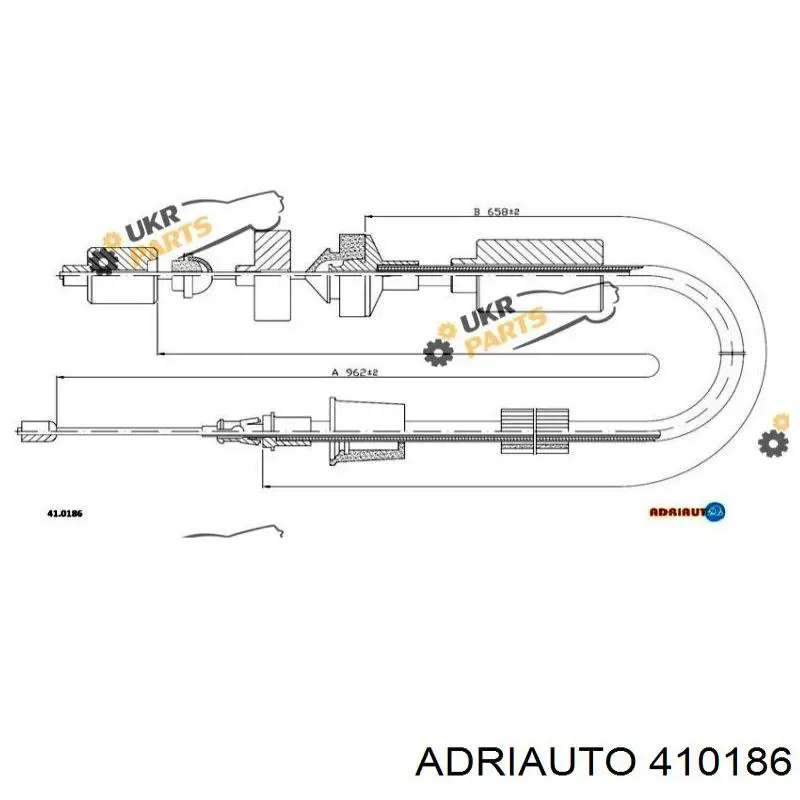 410186 Adriauto Cabo de embraiagem